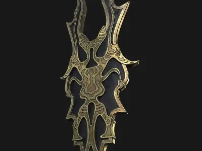 Shield fantasy 3D model
