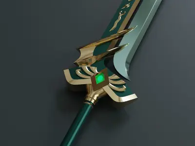 Fantasy weapon set 65 3D model