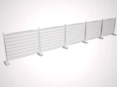 Wire Fence Low-poly 3D model purchase