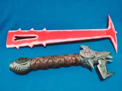 Crucible doom realistic sword 3D print model