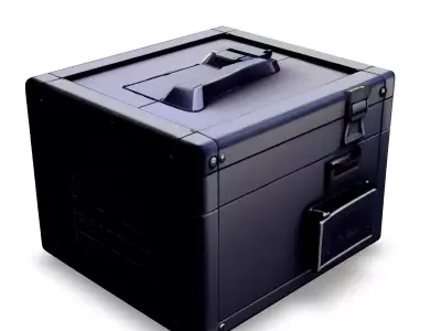 SciFi Utility Case with Power Outlet Low-poly 3D model