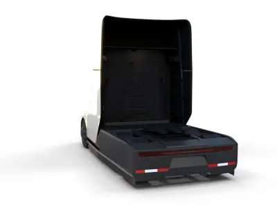 Tesla Truck Silver 3D model
