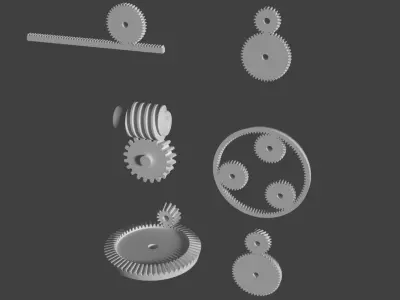 Gears Collection set of 3D model
