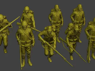 Japanese soldiers ww2 J1 Pack1