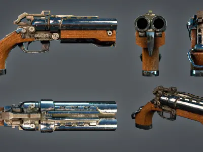 Pirate Pistol 3D model