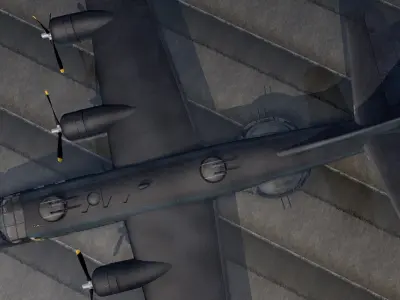 consolidated PB4Y-2 Privateer 3D model by chipbasschao