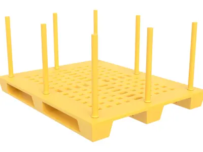 Plastic Pallet 03 3D model