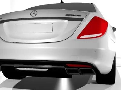 Mercedes S63  AMG 3D model