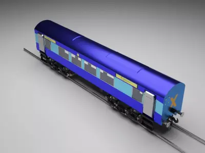 Express Train 3D model