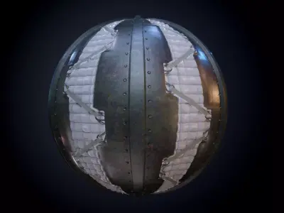 Sci-Fi Military Seamless PBR Texture 51 Texture
