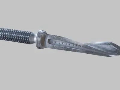 Microtech Jagdkommando Tri-Edge Dagger Free 3D model