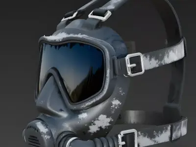 Realistic Professional Diving Mask Set 3D Model 3D Model Low-poly 3D model