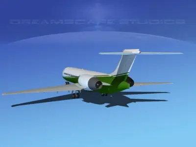 Boeing 717-200 Corporate 3 3D model