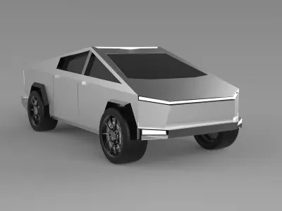 Tesla Cybertruck 3D Model Free 3D model
