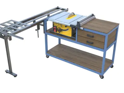 TABLE SAW DWE7492-B2 3D model