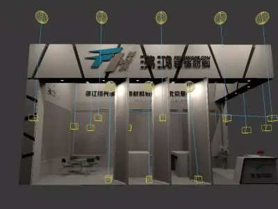 Exhibition - Area -4X9-3DMAX2012-40 3D model