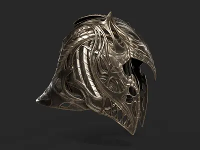 Krypton Helmet Low-poly 3D model