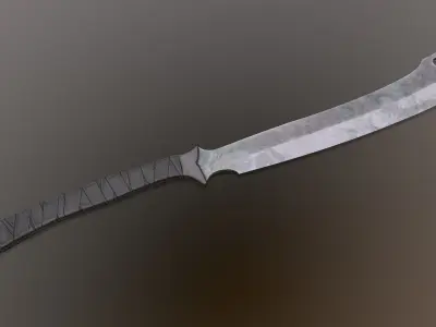 Post-Apocalyptic Cleaver Low-poly 3D model