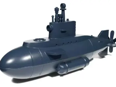 Toy submarine 2 3D print model