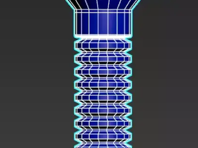 Long Flexible Funnel 3D model