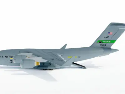 C-17 Globemaster with Interior 3D model