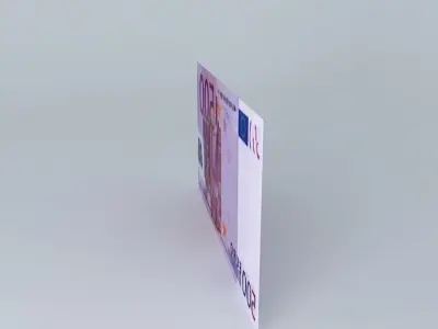 500 Euro Note 3D model