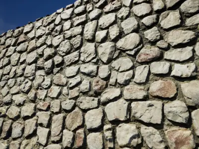 UE Rock Masonry materials part 04 Low-poly 3D model