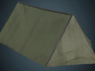 Tent 4B Low-poly 3D model