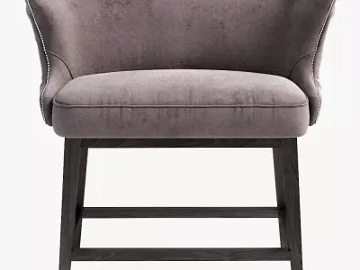 Barstool Low-poly 3D model