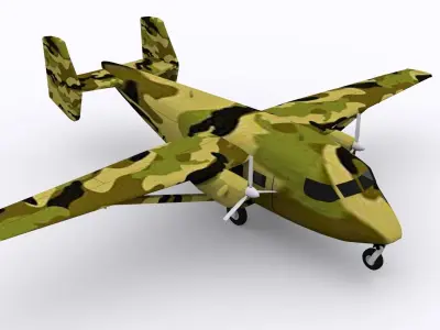 M28 skytruck Low-poly 3D model