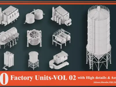 Factory Units-VOL02 3D model