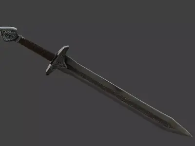 Viking Sword 3D Model v01 Low-poly 3D model