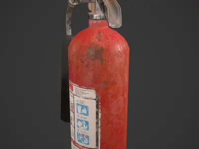 Fire Extinguisher Low-poly 3D model 27