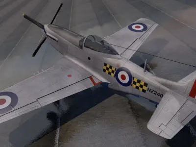 North American P-51D Mustang 3D model by chipbasschao