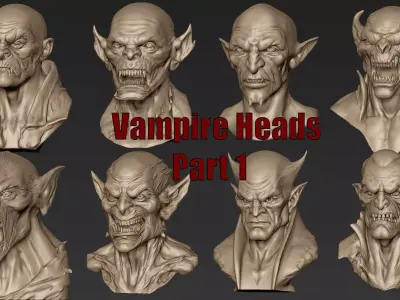Vampire Heads Part 1 3D model