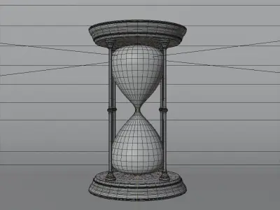 Sand clock 3D model