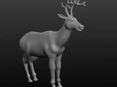 antler deer 3D model