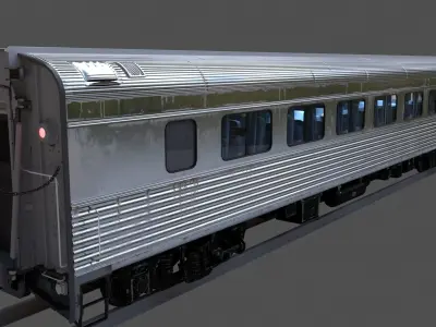 Amtrak Passenger Coach 3D model