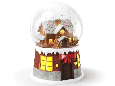 Detailed Snow Globe 02 3D model
