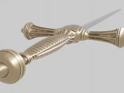 High-poly sword Free 3D model
