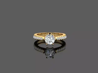 Solitaire Ring  3D print model
