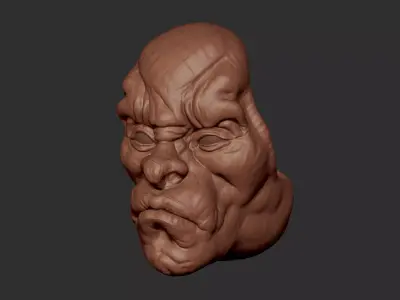 Face bowl 3D print model