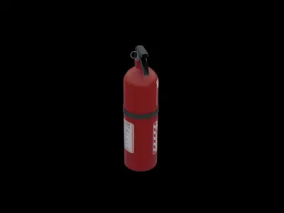 Fire Extinguisher Low-poly 3D model 8