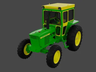 John Deere 4020 4010 4000 Synchroshift 3D model