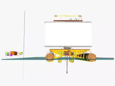 AT catamaran thermal energy conversion system 3D model
