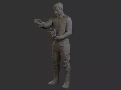 Red Baron Photographer Free 3D print model