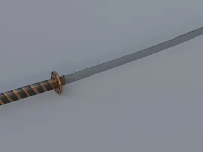 Katana Sword 3D model buy