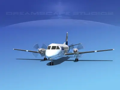 SAAB SF340 SAAB 3D model