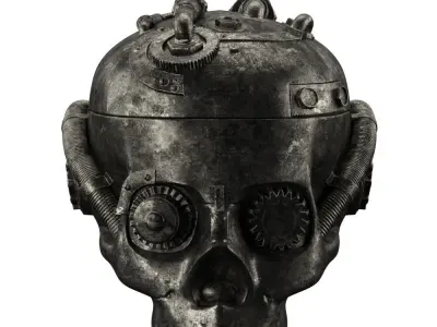 robot stale Low-poly 3D model