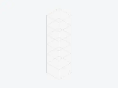 Kinda Locker - Resin - Locka - Six Tier Low-poly 3D model